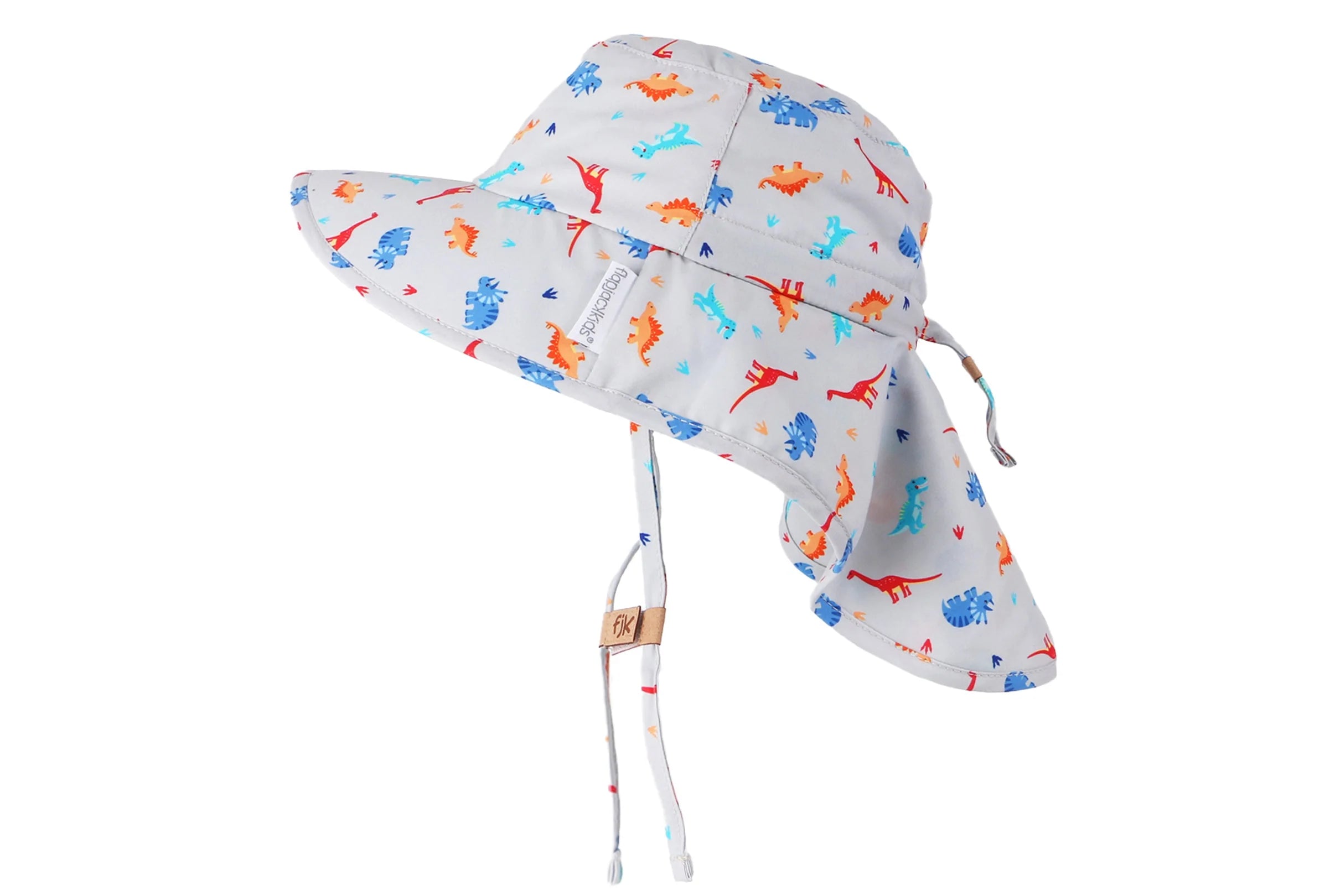 FlapJackKids Dino Sun Hat Neck Cape 2-4 Years