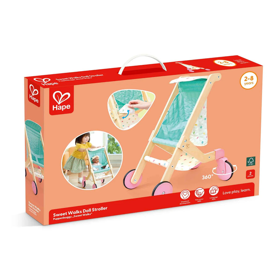 Hape Sweet Walks Doll Stroller