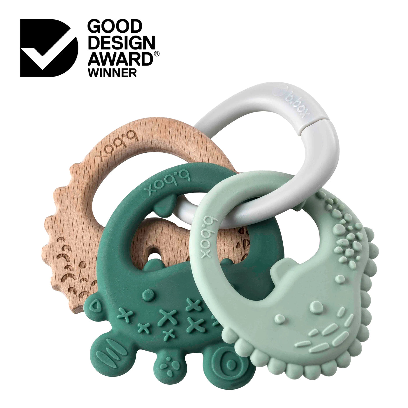 B.Box Lullaby Sage Trio Teether