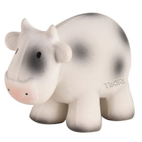 Tikiri Cow Natural Rubber Toy 5"