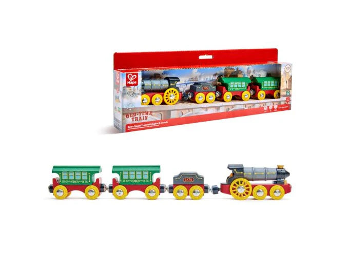 Hape Retro Steam Train With Lights & Sounds