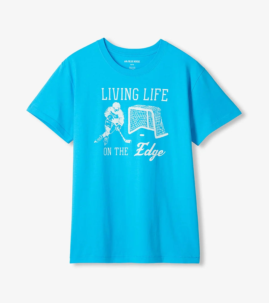 Living Life On The Edge Men's Tee 🍁 Little Blue House