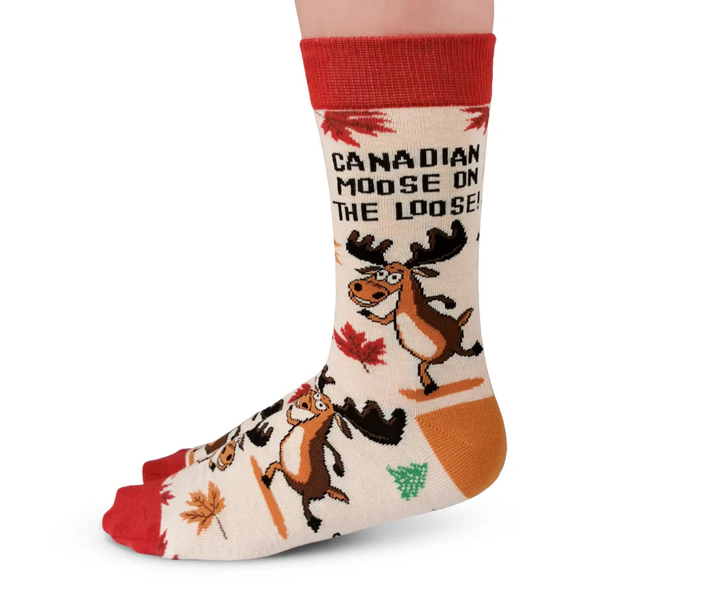 Uptown Socks Canada Moose On The Loose