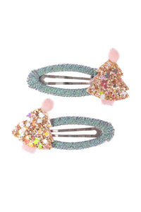 Great Pretenders Minty Christmas Holiday Hair Clips