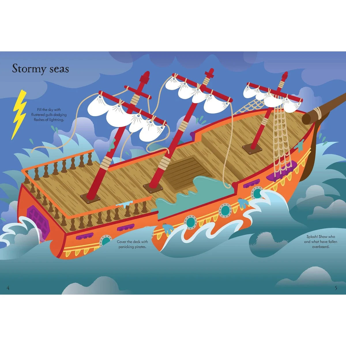 Usborne Little First Stickers Pirates
