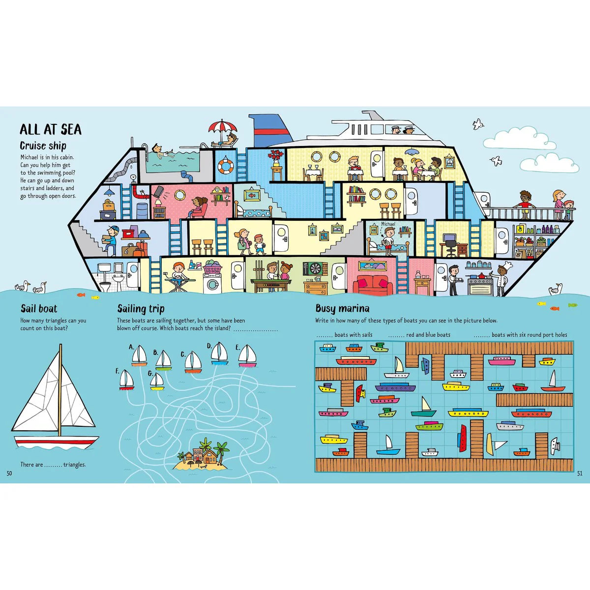 Usborne Lot's Of Travel Puzzles & Games