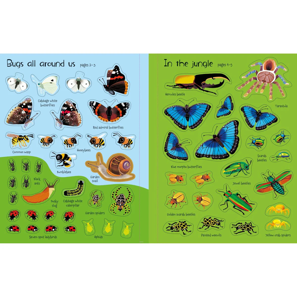 Usborne Little First Stickers Bugs