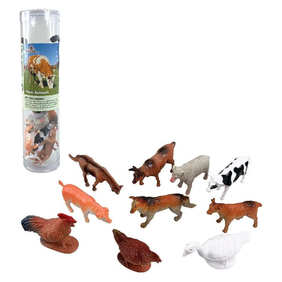 Animal Tubes 12" Farm Animals 12pc