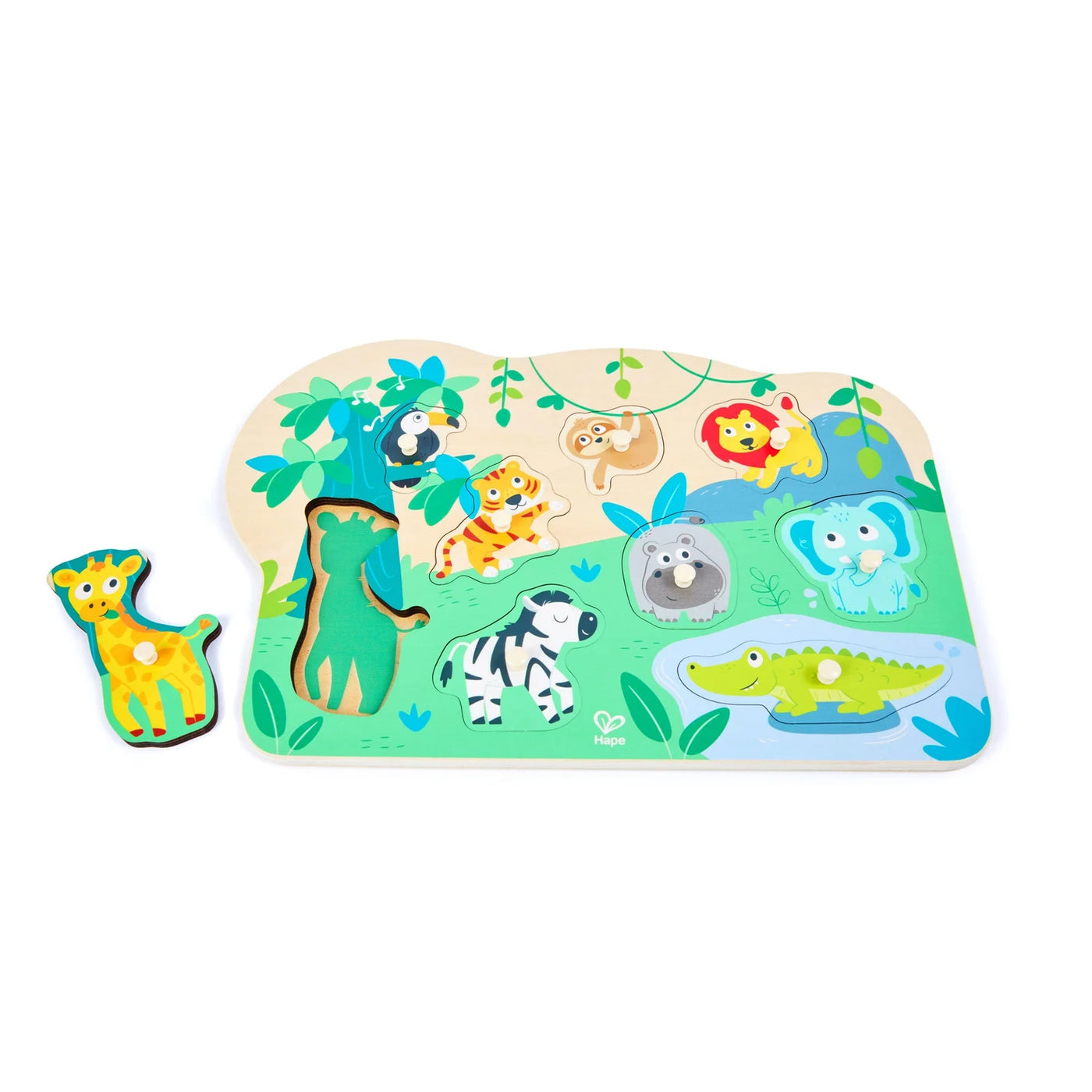 Hape Wild Animals Peg Puzzle