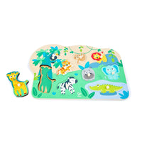 Hape Wild Animals Peg Puzzle