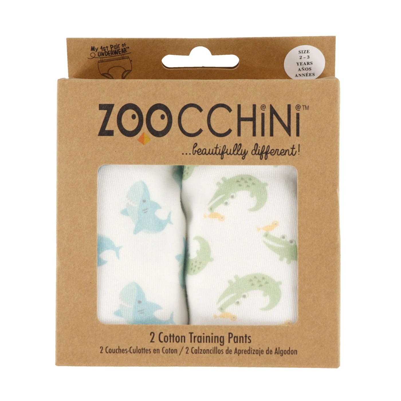 Zoocchini Training Pants Dinosaur/Shark 2 Pack