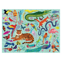 Mudpuppy Animal Kingdom Puzzle 100pc Double Sided