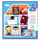 Djeco House Reuseable Stickers 18mths+