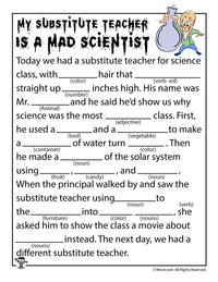Mad Scientist Mad Libs