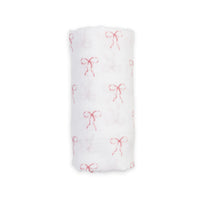 Lulujo 🍁Bows Vintage Swaddle Muslin Blanket