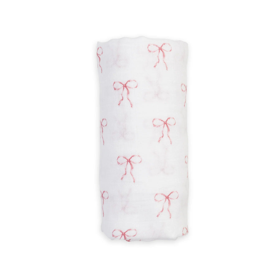 Lulujo 🍁Bows Vintage Swaddle Muslin Blanket