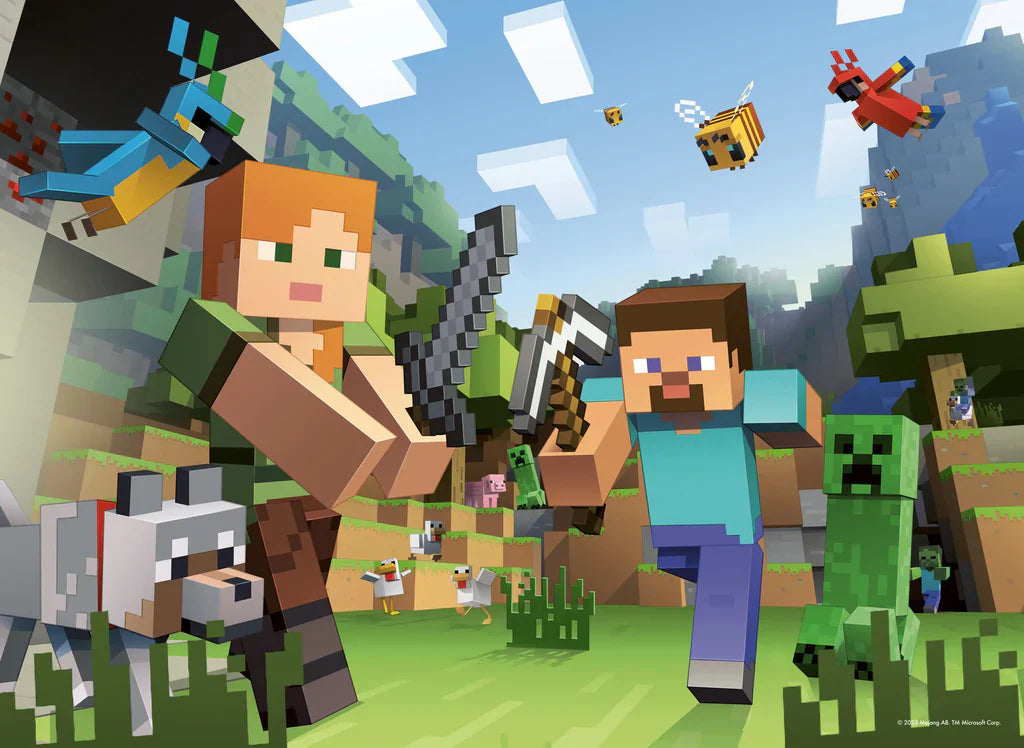 Ravensburger Minecraft 4 x 100 Piece Puzzle