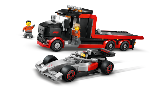 Lego Formula 1 F1 Display Truck With Audi F1 Race Car 60493