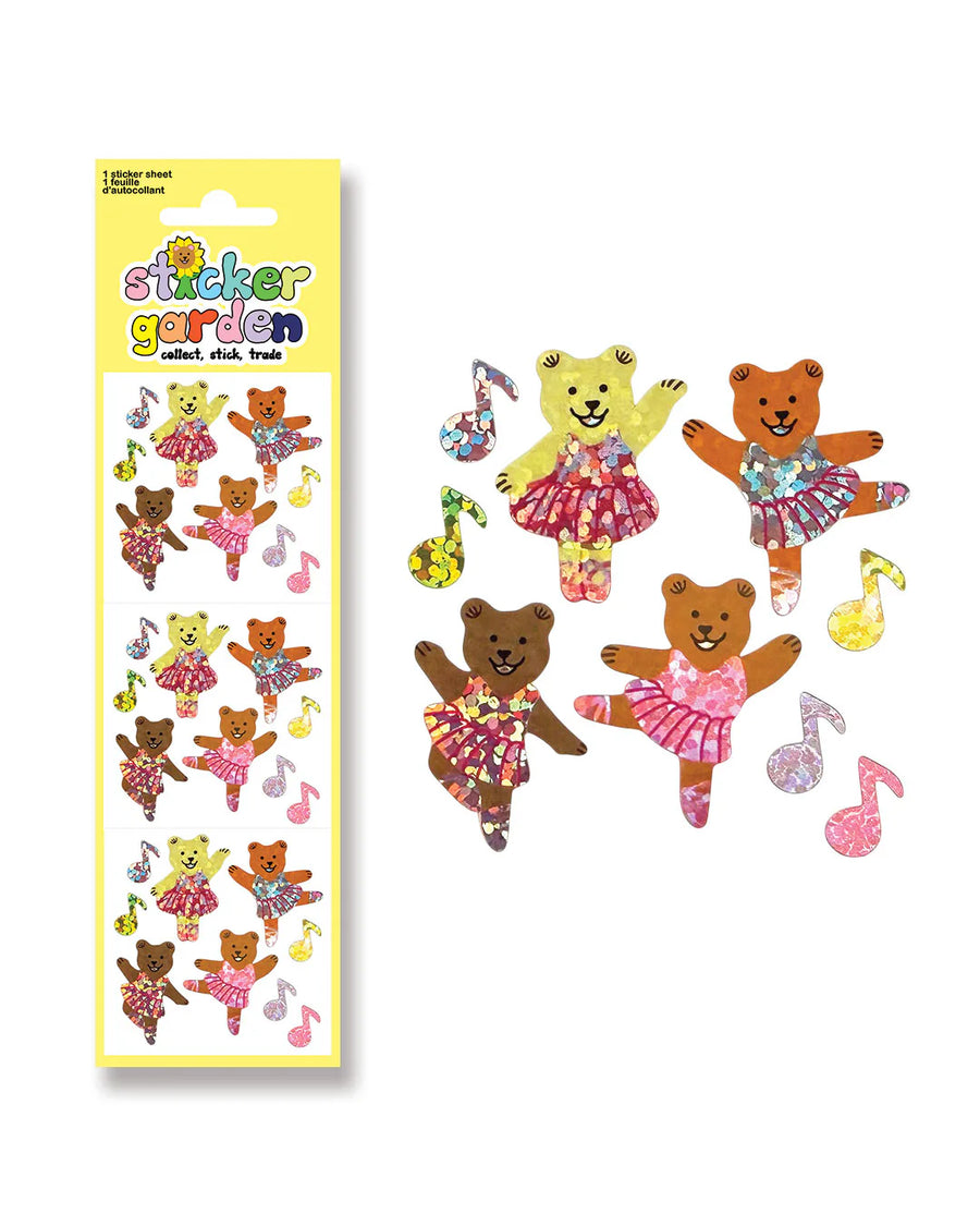 My Sticker Garden Sparkle Ballerina Bears