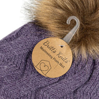 Britt's Knitt's Purple Mainstay 2.0 Pom Hat