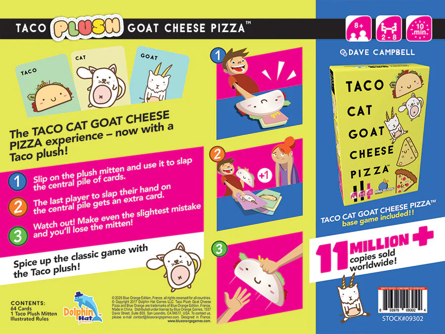 Blue Orange Taco Plush Goat Cheese Pizza