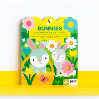 Petit Collage Bunnies Colouring Book & Stickers