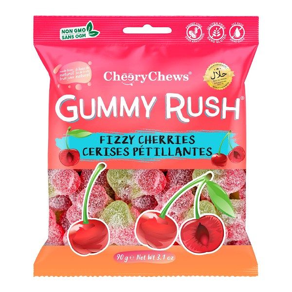 Gummy Rush Fizzy Cherries