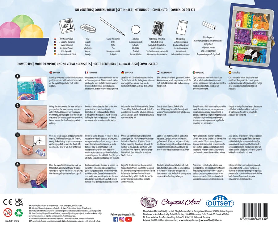 Craft Buddy Secret Diary Kit: Rainbow Cat Library