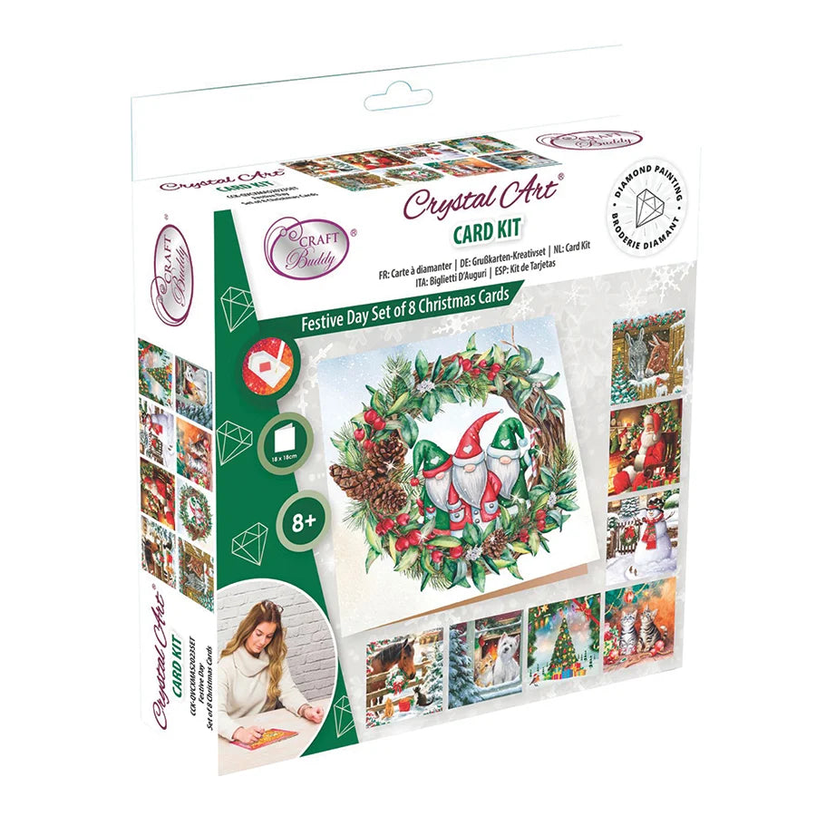 Crystal Art Card Kit (Box Set): Christmas Cards