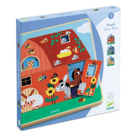 Djeco Chez Moo 12 Piece Wooden Puzzle
