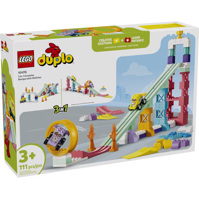 3 in 1 Creative Ramps with Vehicles - Lego Duplo 10478