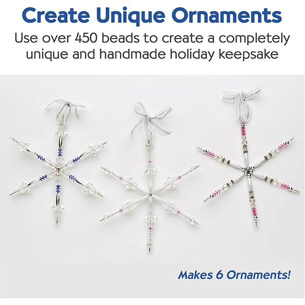 Creativity For Kids Holiday Beaded Snowflake Ornaments