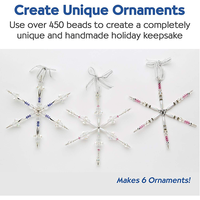 Creativity For Kids Holiday Beaded Snowflake Ornaments