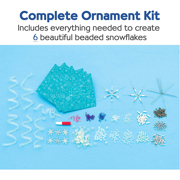 Creativity For Kids Holiday Beaded Snowflake Ornaments