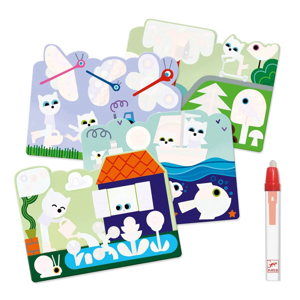 Djeco Hidden In The Garden Magic Colouring