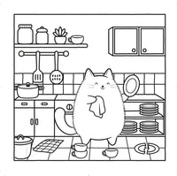 Cozy Kitty Corner Cute and Very Cozy Colouring