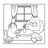 Cozy Kitty Corner Cute and Very Cozy Colouring