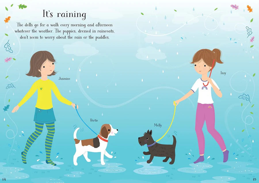 Usborne Little Sticker Dolly Dressing Puppies