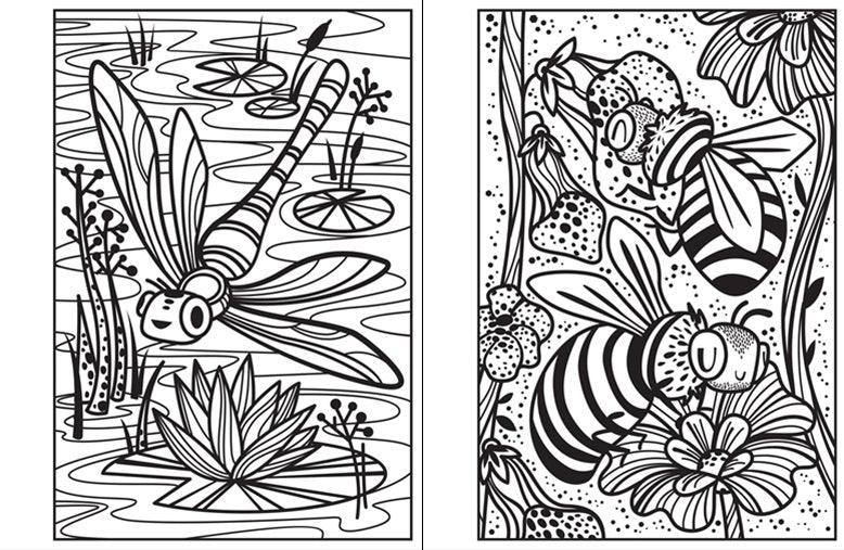 Usbonre Bugs Magic Painting Book