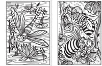 Usbonre Bugs Magic Painting Book