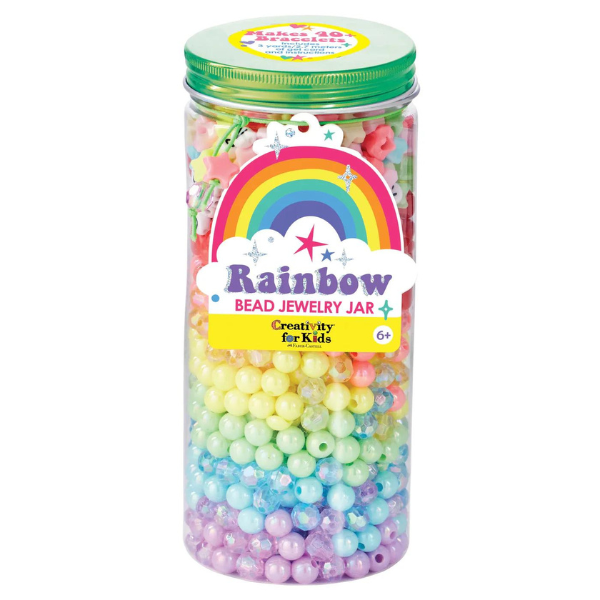 Creativity for Kids Bead Jewelry Jars - Rainbow