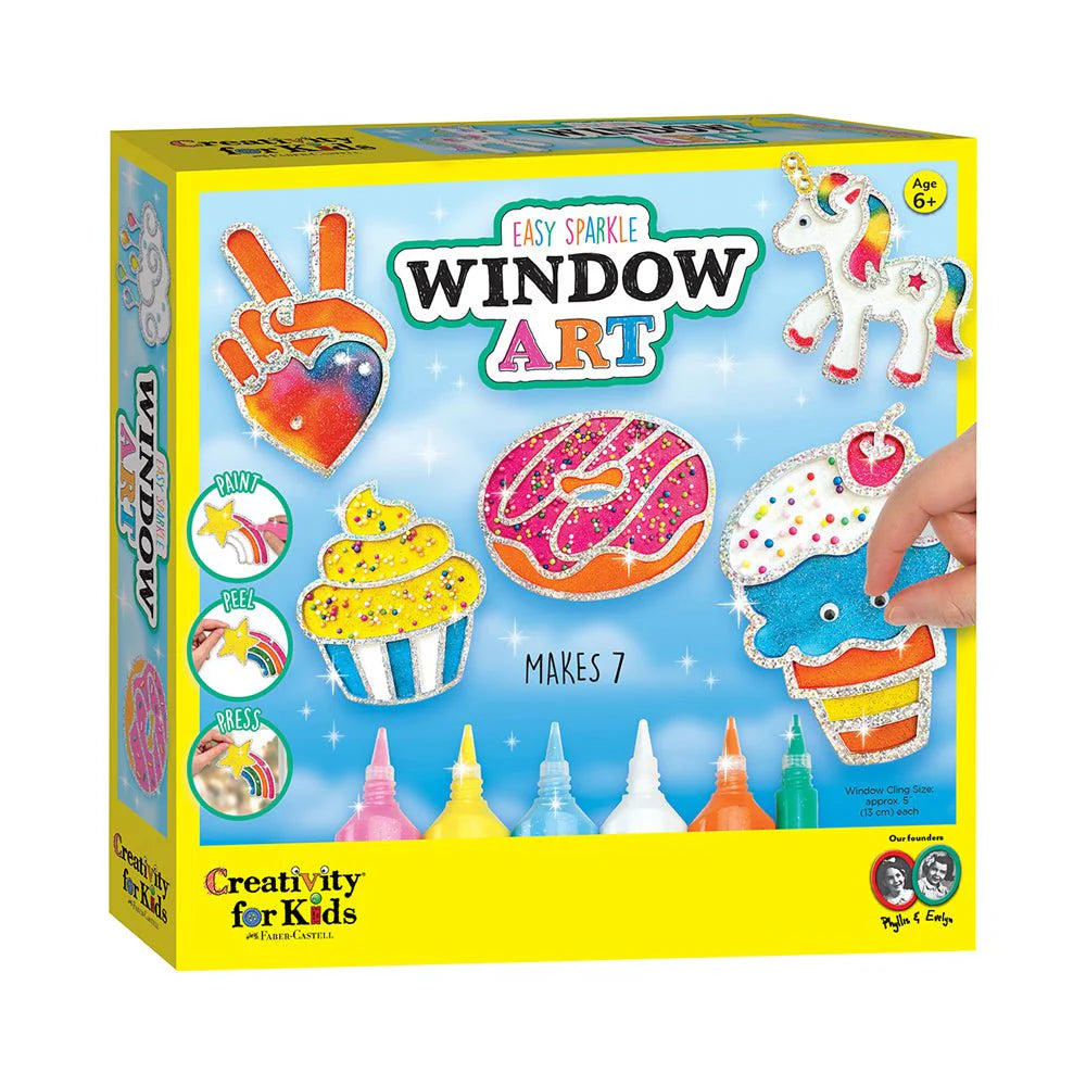 Creativity For Kids Easy Sparkle WIndow Art
