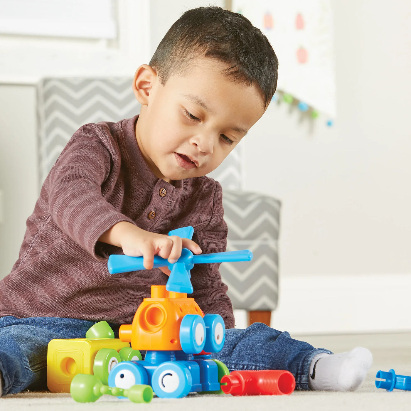 Learning Resources 1-2-3 Build It Robot Factory