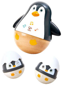 Hape Wobbling Penguin Family 6 mths +