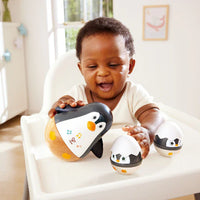 Hape Wobbling Penguin Family 6 mths +