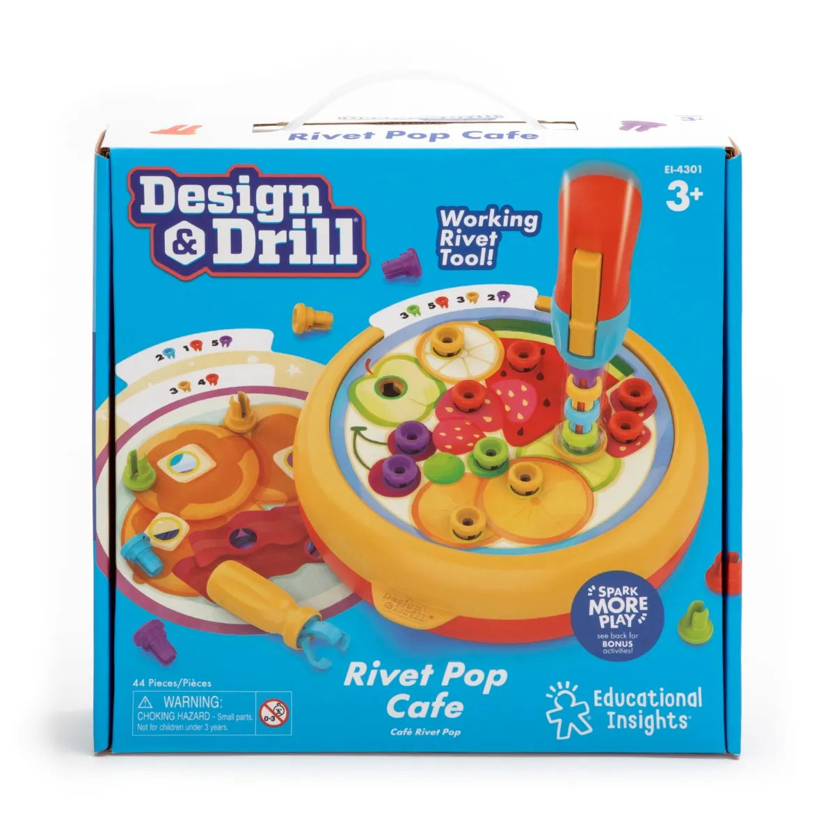 Educational Insights Design & Drill Rivet Pop Cafe