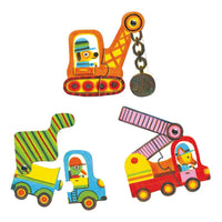 Djeco Vehicles Puzzle Duo
