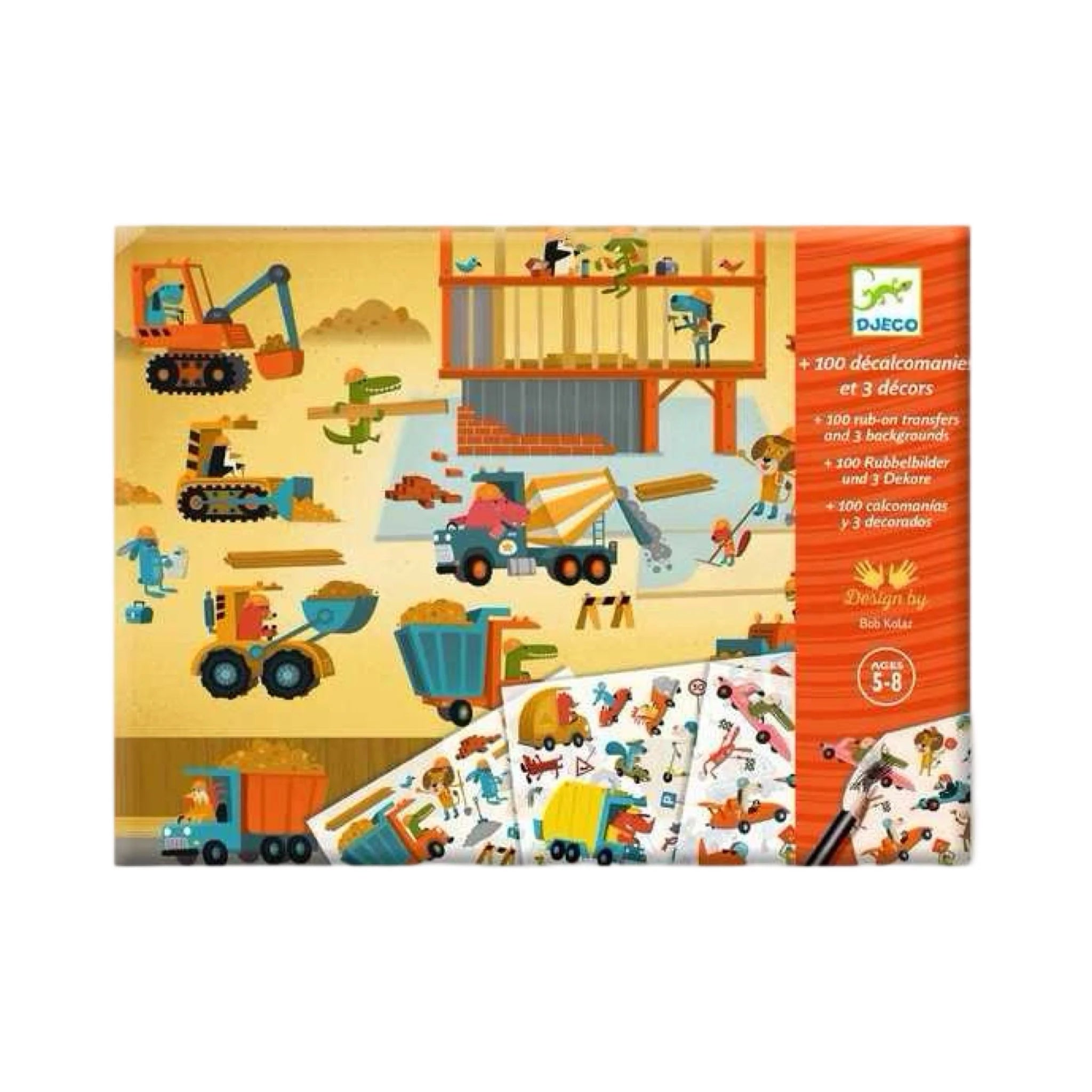 Djeco Decals Asphalt (Construction)