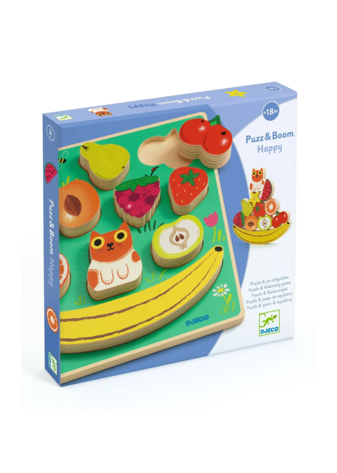 Djeco Puzz & Boom Happy Wooden Puzzle