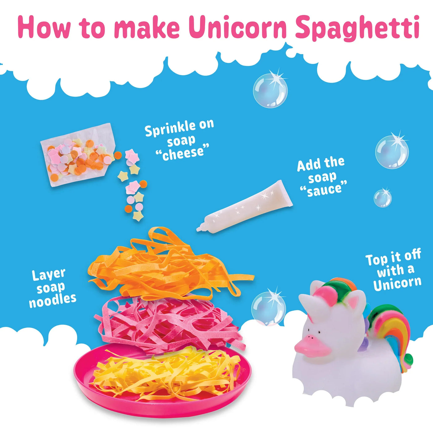 Creativity For Kids Unicorn Spaghetti Soap Noodles
